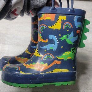 #614 Toddler Dinosaur Boots sz 8